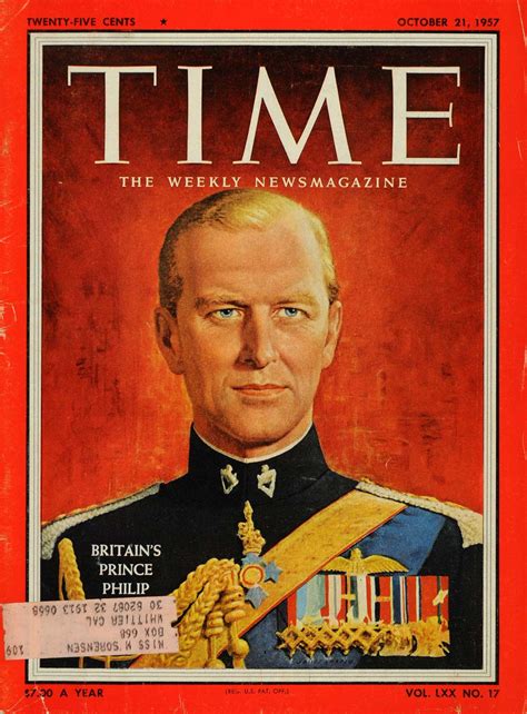 1957 Cover Time Magazine Prince Philip Great Britain Original Tm6 Period Paper Historic Art Llc