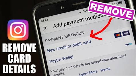 We did not find results for: How to Remove Debit/Credit Card from Instagram - YouTube