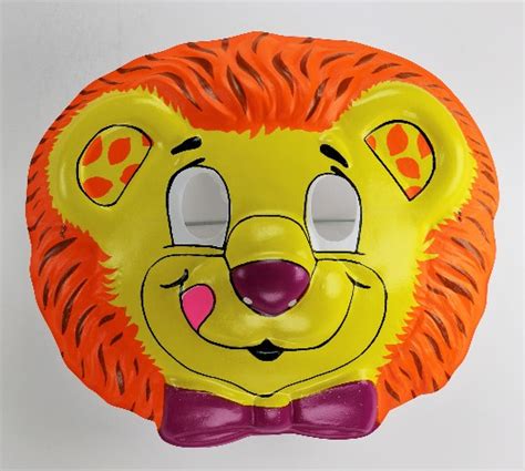 Vintage Lion Hallmark Collegeville Halloween Mask Jungle Safari 1989 Y280