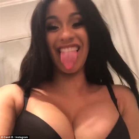 Cardi B Performs In Velvet Underwear At Pre Grammy Party Daily Mail