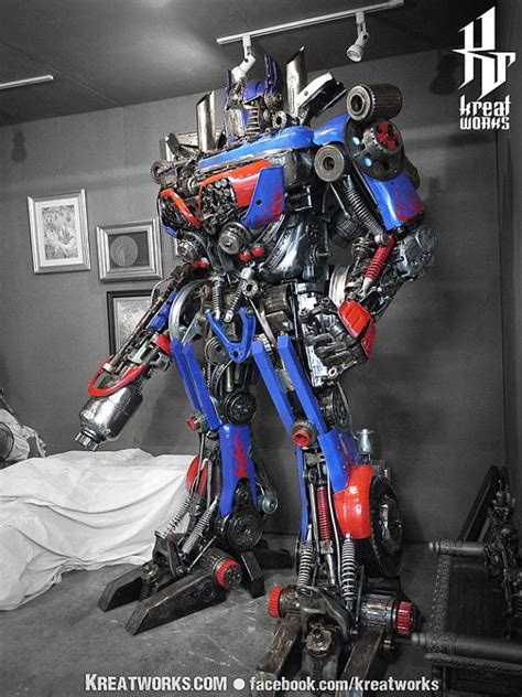 Optimus Prime Kreatworks The Steampunk And Recycled Metal Arts
