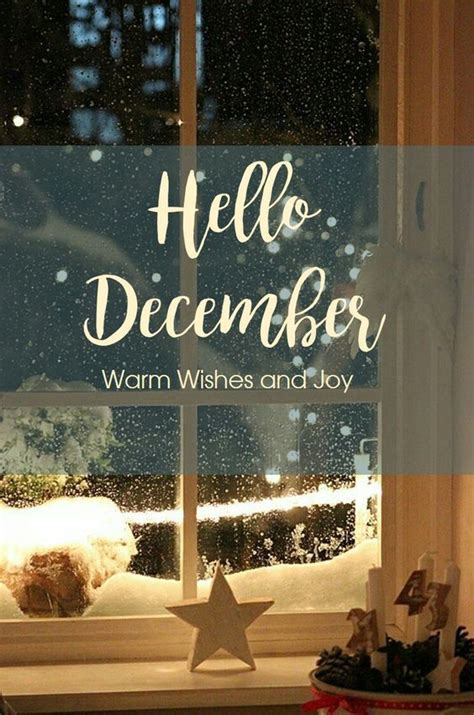 Warm Wishes And Joy Hello December Quote Pictures Photos And Images