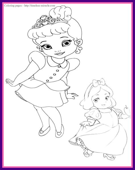 Baby Disney Princesses Coloring Pages At Getdrawings Free Download