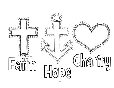 89 Faith Hope Love Coloring Pages Coloring Page