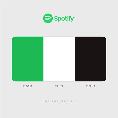 Spotify Color Palette | Color design inspiration, Flat color palette, Brand color palette