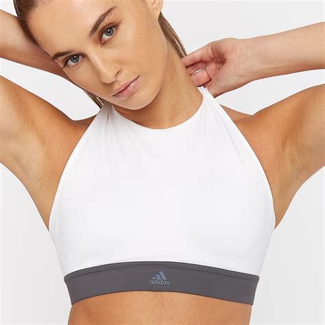 Adidas Womens Halter Bra White Womens Clothing Br0466 Pro Direct Soccer