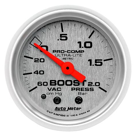 Auto Meter® 4303 M Ultra Lite Series 2 116 Boostvacuum Gauge 60