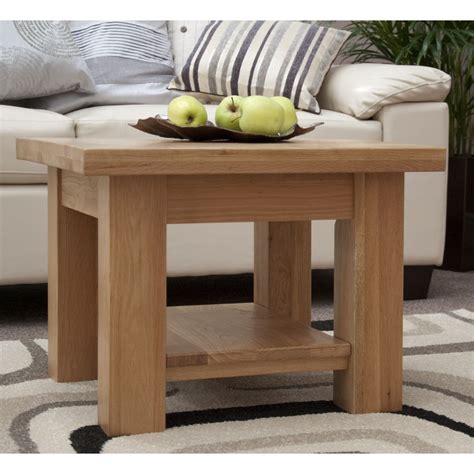 Torino Solid Oak Furniture Square Coffee Table Sale Now On
