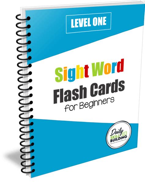 Printable Sight Words Flash Cards For Beginners Level One