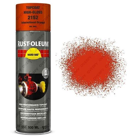 Rust Oleum International Orange Spray Paint Industrial Hard Hat Gloss