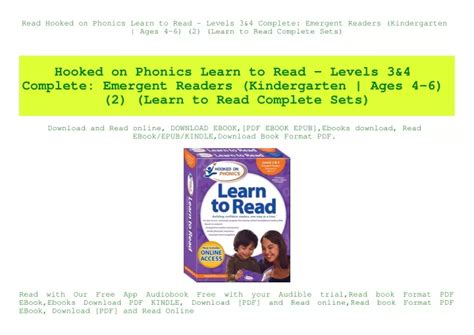 Ppt Read Hooked On Phonics Learn To Read Levels 3and4 Complete