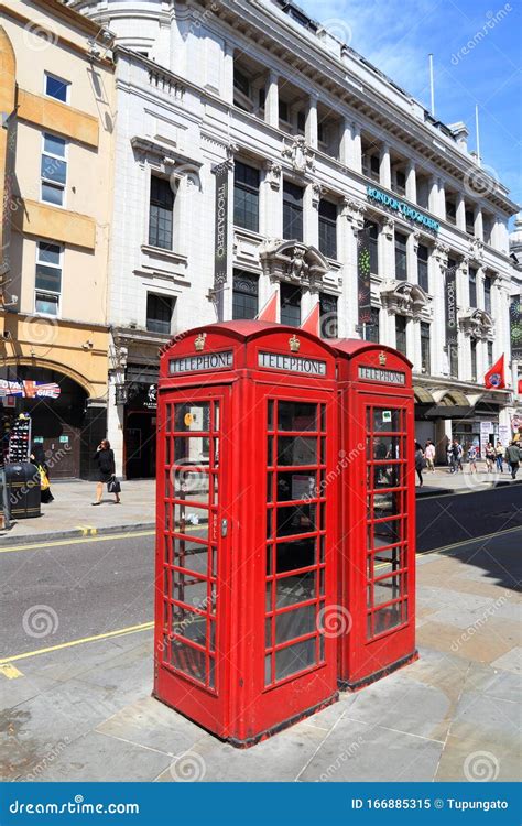 London Telephone Booths Editorial Image Image Of Tourism 166885315