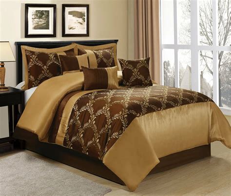 Buy now, pay later with midnight velvet credit. @homechoice 7 Piece Claremont Brown Gold Comforter Sets ...