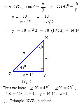 What are the measures of the angles in triangle abc? PinkMonkey.com-Trigonometry Study Guide - 3. 1 Solving ...