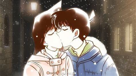 Ran Shinichi Kiss Ran And Shinichi Detective Conan Wallpapers