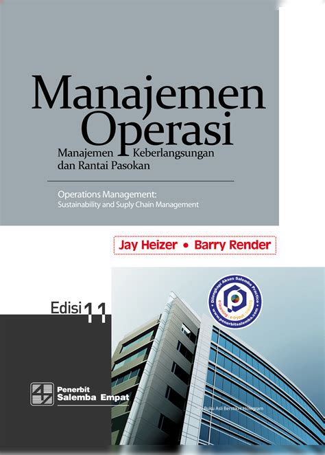 Manajemen Operasi Manajemen Keberlangsungan Dan Rantai Pasokan Edisi Ke 11