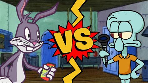 M U G E N Battles Bugs Bunny Vs Squidward Looney Tunes Vs Spongebob