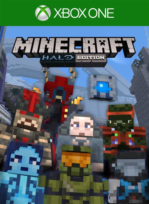 Minecraft Xbox One Edition Halo Mash Up 2014 Box Cover Art Mobygames