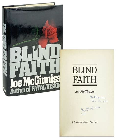 Blind Faith Signed Joe Mcginniss