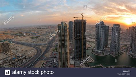 Modern Architecture In Marina District Dubai Stock Photo Alamy