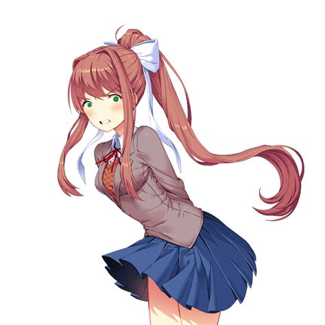 Angry Monika Sprite But Now She Is A N G E R Y Ddlc