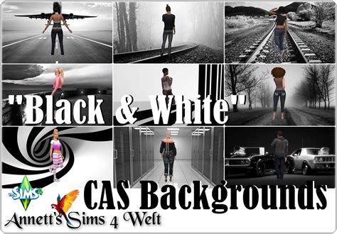 Annetts Sims 4 Welt Cas Backgrounds Black And White Pictures