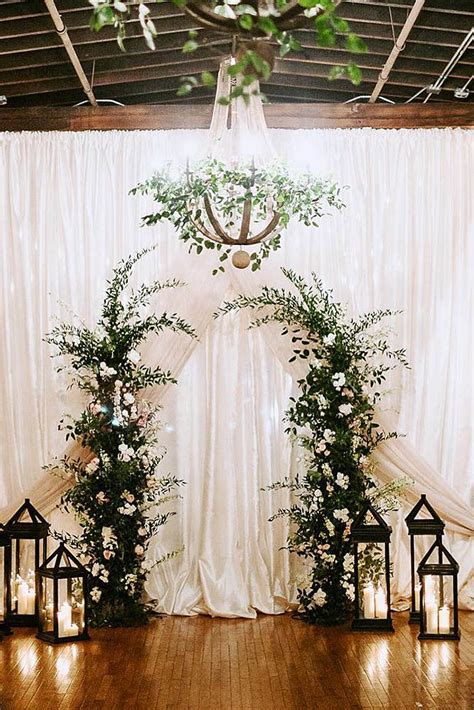 33 Timeless Wedding Altar Decoration Ideas Winter Wedding Arch