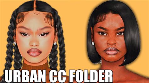 Sims 4 Cas Urban Black Girl Cc Folder 😨😳 Cc Folder And Sim Download