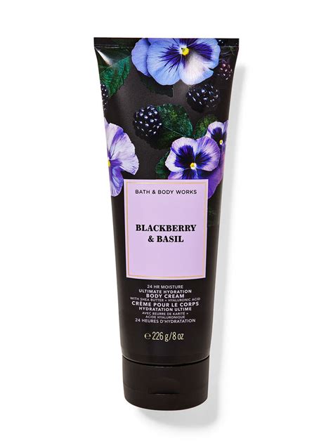 Blackberry And Basil Ultimate Hydration Body Cream Bath And Body Works