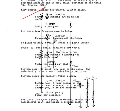 How To Read A Lined Script Editstock In 2020 Film Script