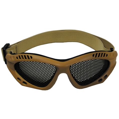 airsoft goggles steel mesh khaki deco eyewear motorcycle goggles and sunglasses eyewear