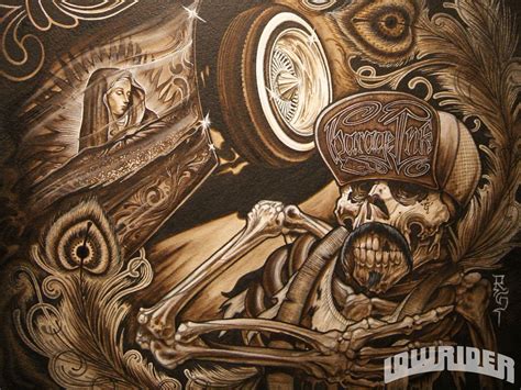 Chicano Lowrider Arte Wallpaper