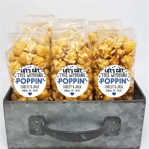 Get This Party Poppin Wedding Popcorn Favors Pop Central Popcorn