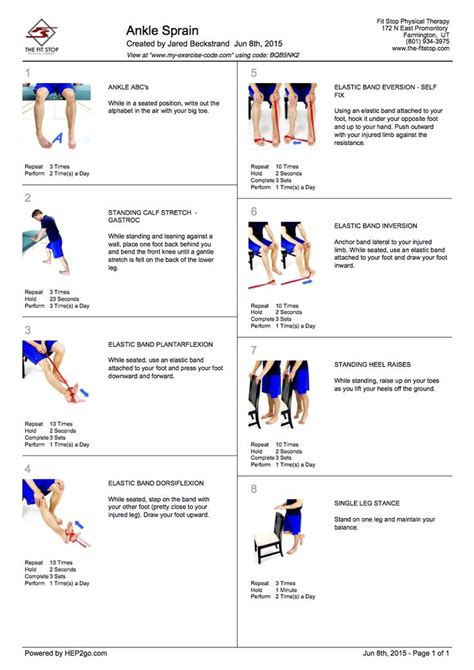 How To Treat An Ankle Sprain Fit Stop Physical Therapy Sprained