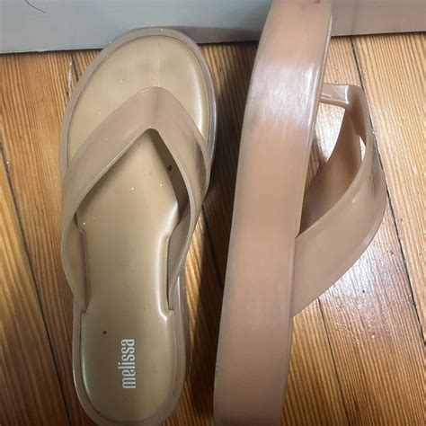 Nude Platform Flip Flops Approx 1 5 Depop