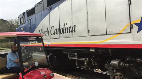 Late Amtrak 74 Piedmont Arriving And Departing Cary 4618 Youtube
