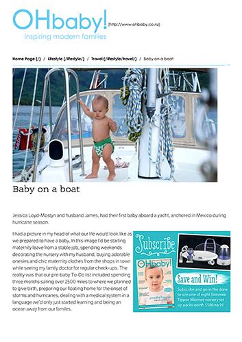 Oh Baby Magazine New Zealand Water Log