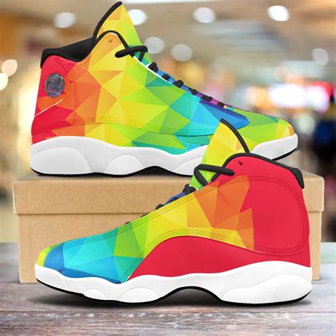 Lgbt Pride Air Jordan 13 Sneakers Shoes Lgbt Pride Rainbow Etsy