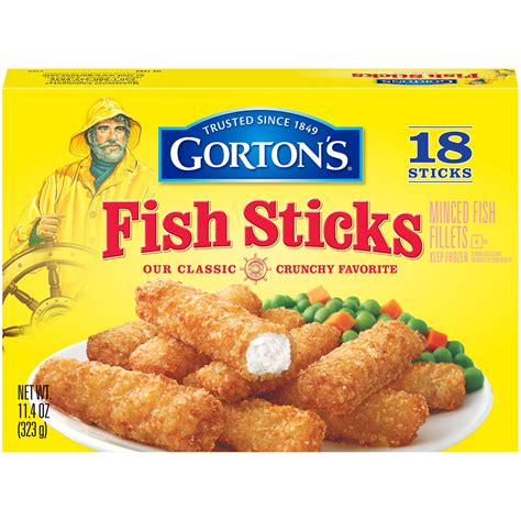 Gortons Crunchy Breaded Fish Sticks From Real Fish Wild Caught Fish