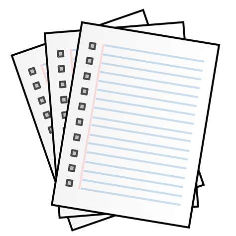 Paper Clipart Ruled Paper Paper Ruled Paper Transparent Free For