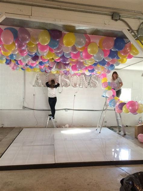 How To Make A Balloon Ceiling Balloon Ceiling Balloon Ceiling