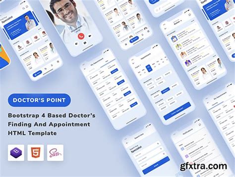 Bootstrap 4 Based Medical App Html Template Gfxtra