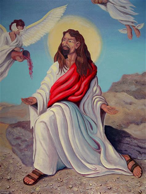 40 Days Jesus In The Desert Painting