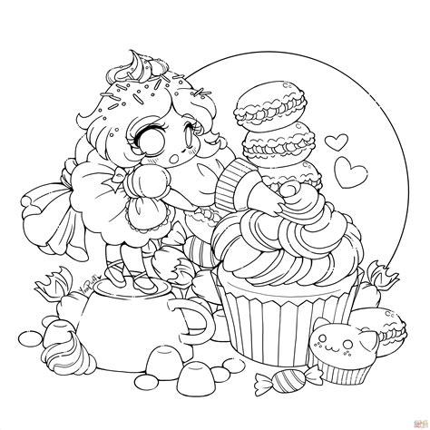 Chibi Anime Coloring Pages Coloring Home