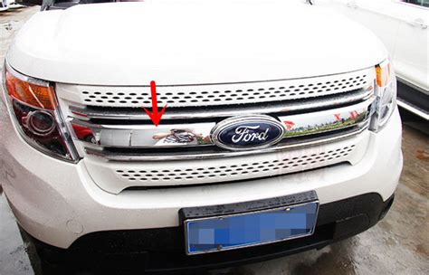 Exterior Auto Body Decoration Parts Front Grille Trim Stripe For Ford