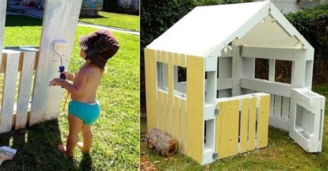 Les étapes de la construction de cette jolie cabane en palette. DIY : Fabriquez une cabane avec des palettes en bois, en 5 ...