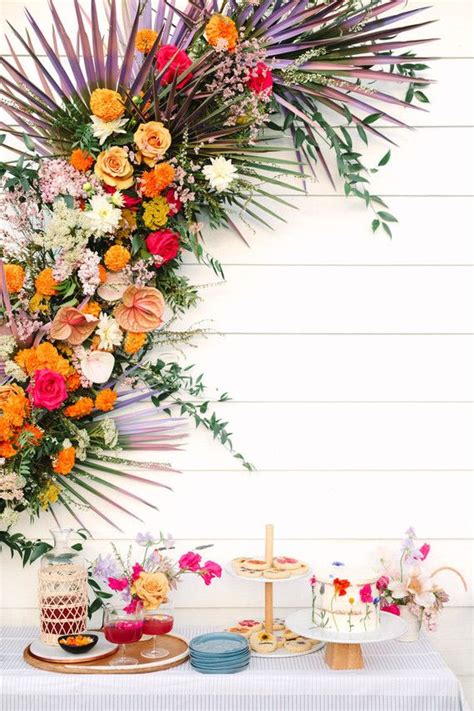 Bright Floral Bridal Shower With Crate And Barrel Browse Wedding