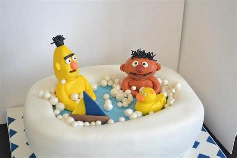 Bert And Ernie Cake Cake By Amanda Forrester Cakesdecor