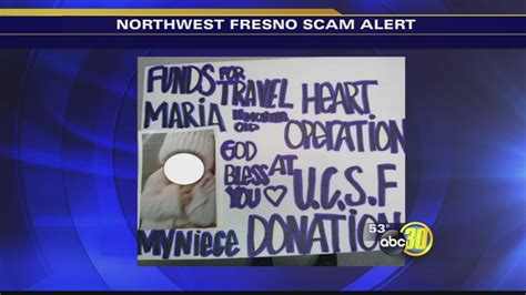 Rather than leave the child out, my friend let her sign the card. Sick child scam pops up in Northwest Fresno - ABC30 Fresno