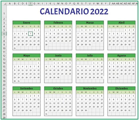 💻 Calendario De 2022 En Excel Plantilla Gratis El Tío Tech